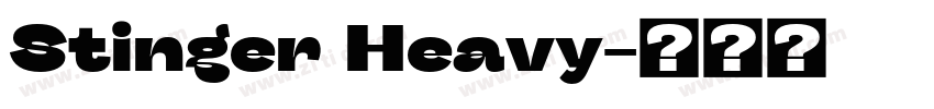 Stinger Heavy字体转换
